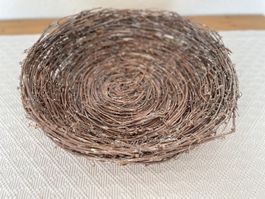 Rustikaler Weidenkorb, Deko, Ø32cm