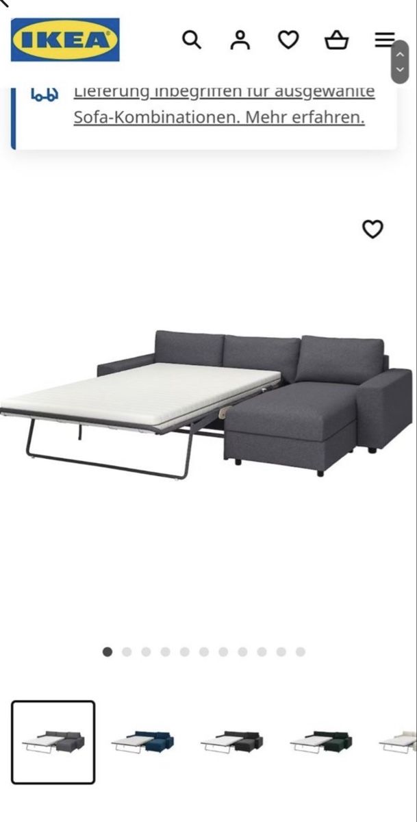 Ikea Divani: Bettsofa Ikea Vimle - Sofa – Usato da Ennetbürgen venduto da de_dutchman 3