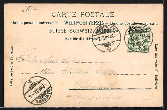 Cartoline postali: Lungern, Ortsansicht gegen den Brünig – Usato da Berlin venduto da bartko-reher 1