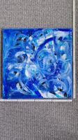 Abstraktes Acrylbild, handgemalt 40x40cm