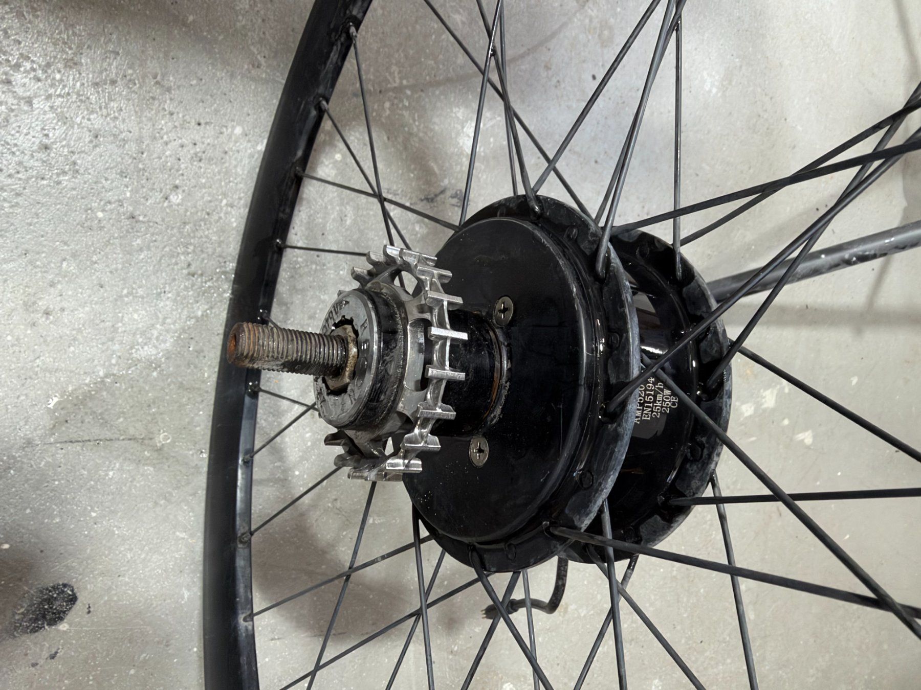 Pezzi di ricambio: Ampler Ersatzteile: Hinterrad mit Antrieb AMP5200L – Usato da Geuensee venduto da Hopppe 1