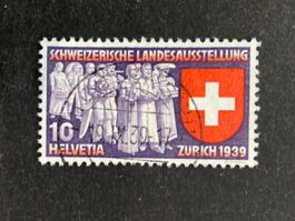 Schweiz 1939 Landi 10 d Vollstempel RICHTERSWIL 19.IX.39