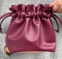 ZOEVA Kosmetiktasche Beutel Weinrot Kunstleder neu.