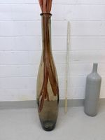 Exklusive XXL Bodenvase aus Glas ca. 100 cm hoch