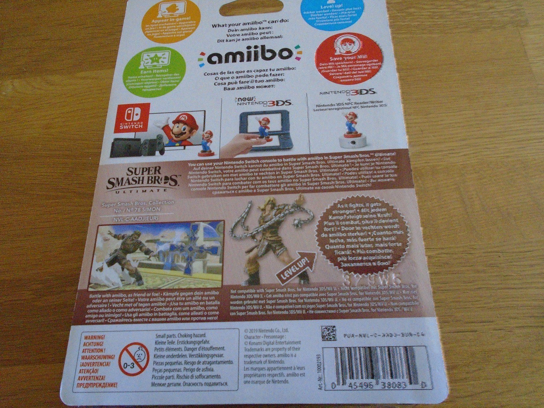 Nintendo Figuren: Amiibo Super Smash Bros Simon – Neu und originalverpackt aus Olten von Disc-Ausverkauf 1