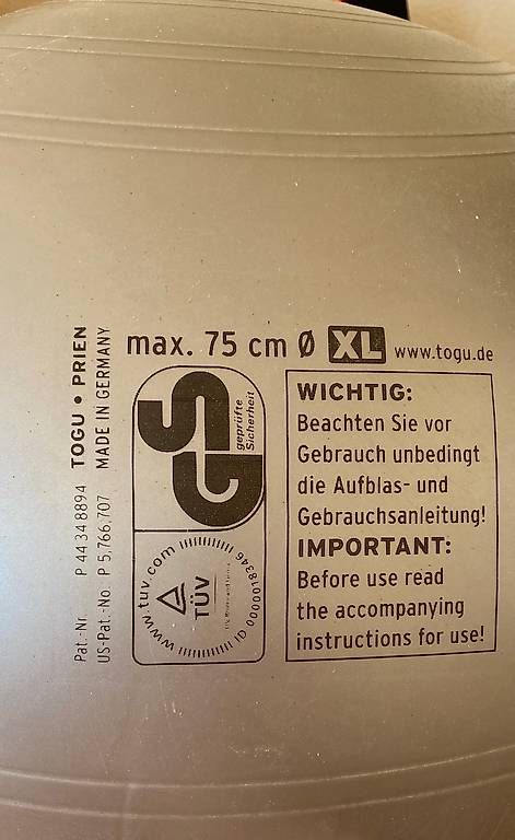 Togu Bälle: TOGU Powerball ABS XL Grau – Gebraucht aus Urdorf von Resumasa 1