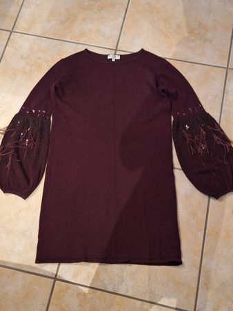 Kleid, Pfauenfedern, Pailletten