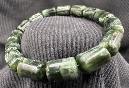 Einzigartiges Seraphinit Säulen-Armband
