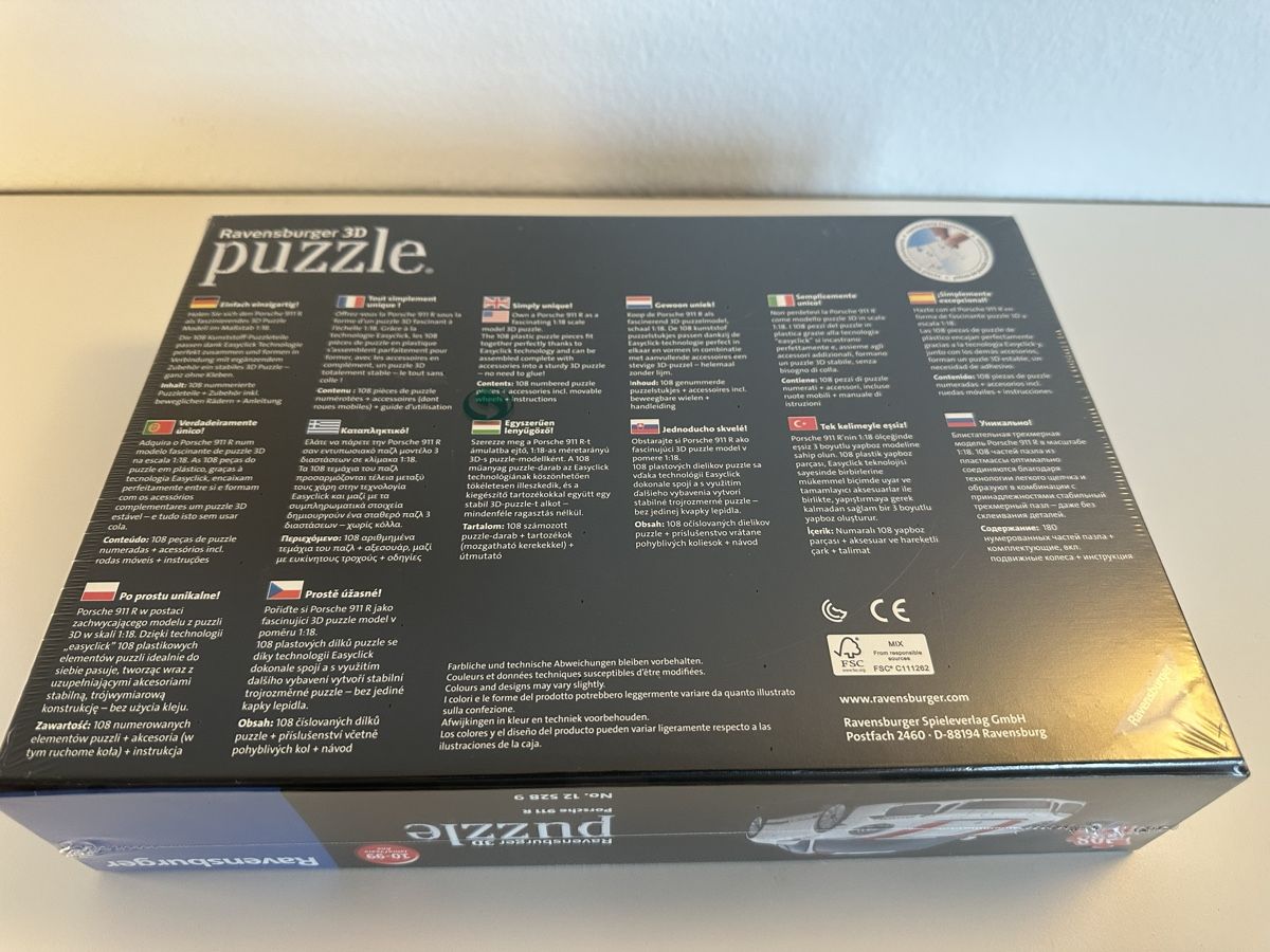 Ravensburger Puzzles: RAVENSBURGER 3D Puzzle, PORSCHE 911R – Neu und originalverpackt aus Aadorf von Mason_Bastet 2