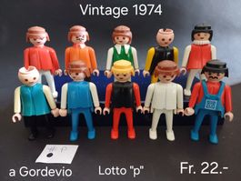 Playmobil vintage, 1974, lotto "p"