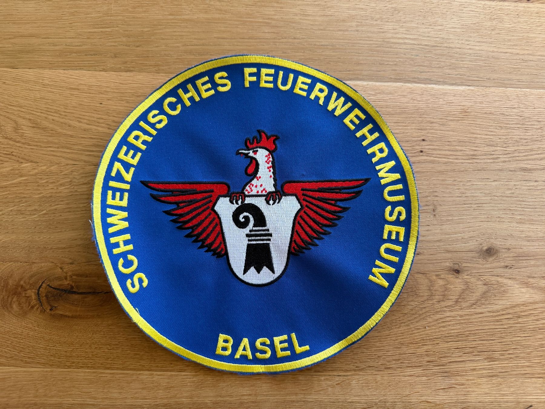 Plaketten & Abzeichen: Patch Schweizerisches Feuerwehrmuseum Basel – Gebraucht aus Riehen von Oberloescher