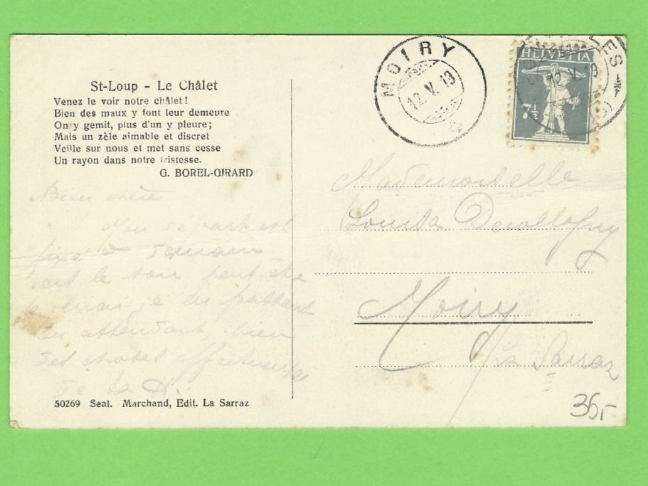 Cartoline postali: St-Loup - Le Chálet – Usato da Zürich venduto da t24_de 1