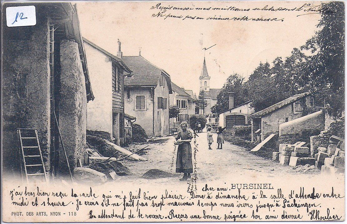 Cartoline postali: BURSINEL, la grand rue – Usato da Les Verrières venduto da Scampi0
