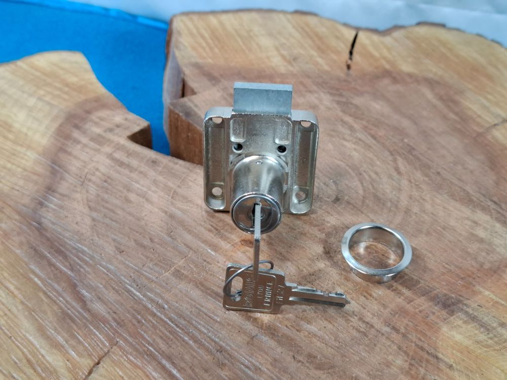Büromöbel Schubladenschloss 16mm - Sicherheitsschloss Mit Schlüssel Für Schränke & Schubladen