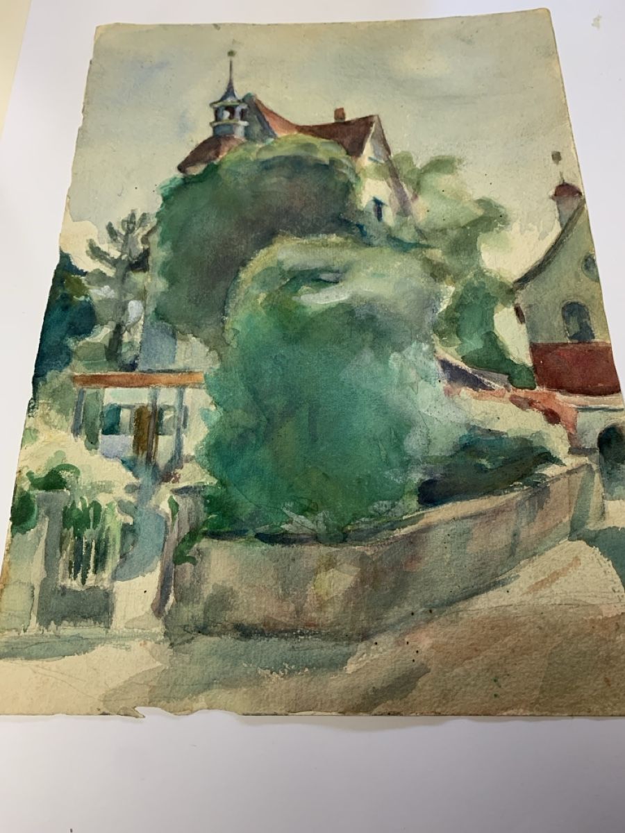 Dipinti: LINER CARL AUGUST 1871-1946 zugeschrieben – Usato da Wolfhalden venduto da SecondAntique 1