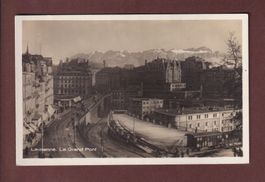 LAUSANNE - Grand Pont - Wagons - 1930