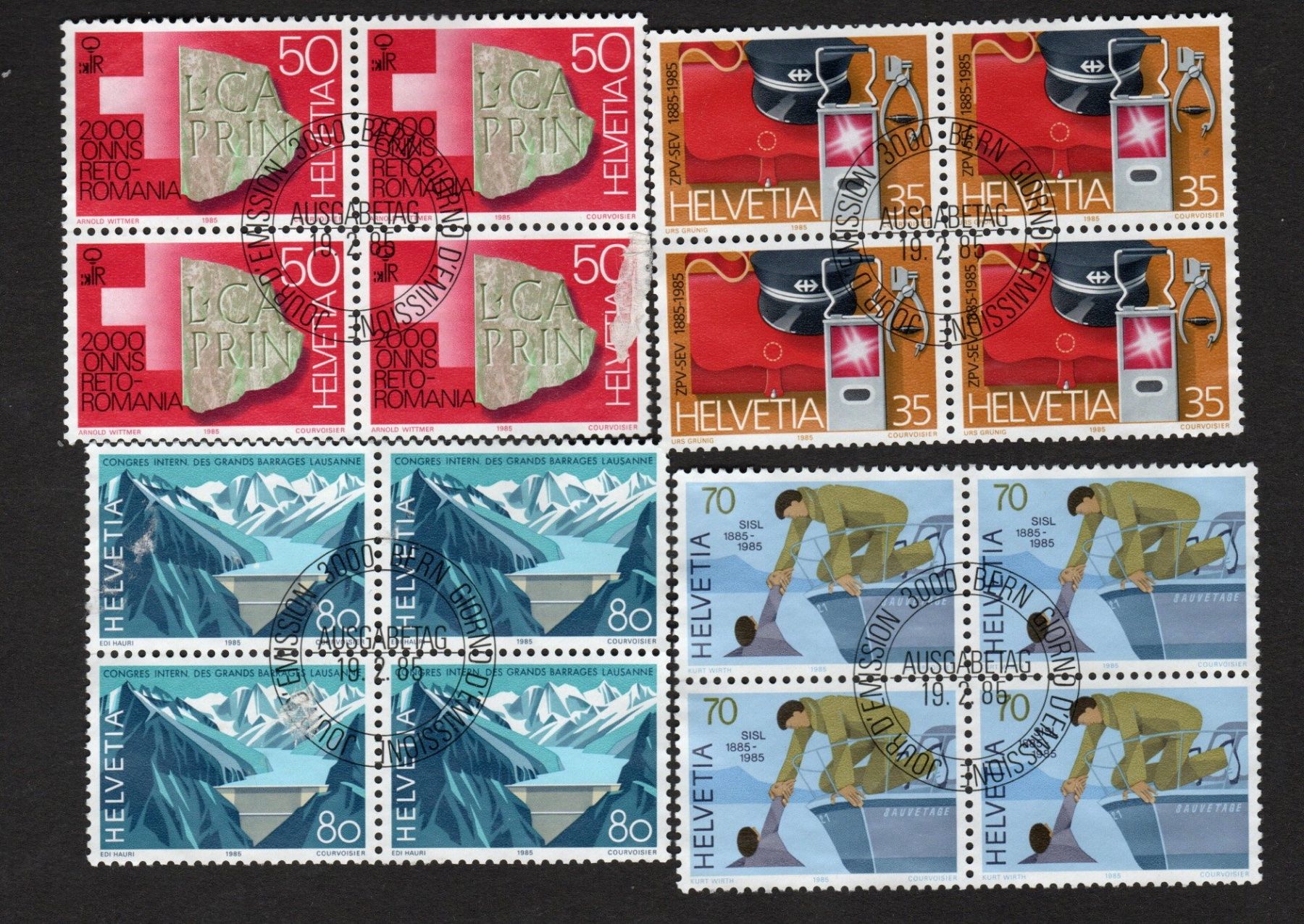 Alle Briefmarken: 80c CH 1985 Propaganda.jpg – Gebraucht aus BREGANZONA von adelio8