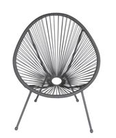 2 Gartensessel grau Acapulco Stuhl Schnur Stuhl guter Zustan