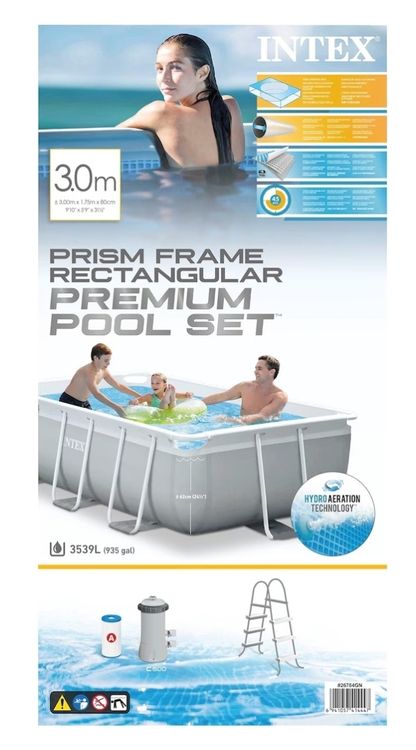 Intex Prism Frame (300 x 175 x 80 cm, Stahlrohrbecken), pool 2