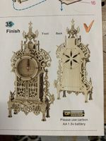 Holzmodell Uhr Bausatz LQT-029N neu