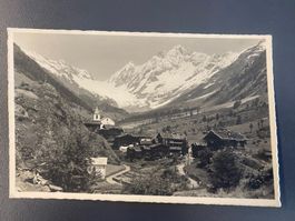 Blatten VS // 1937 Dorf Lötschental Sattelhorn Schienhorn