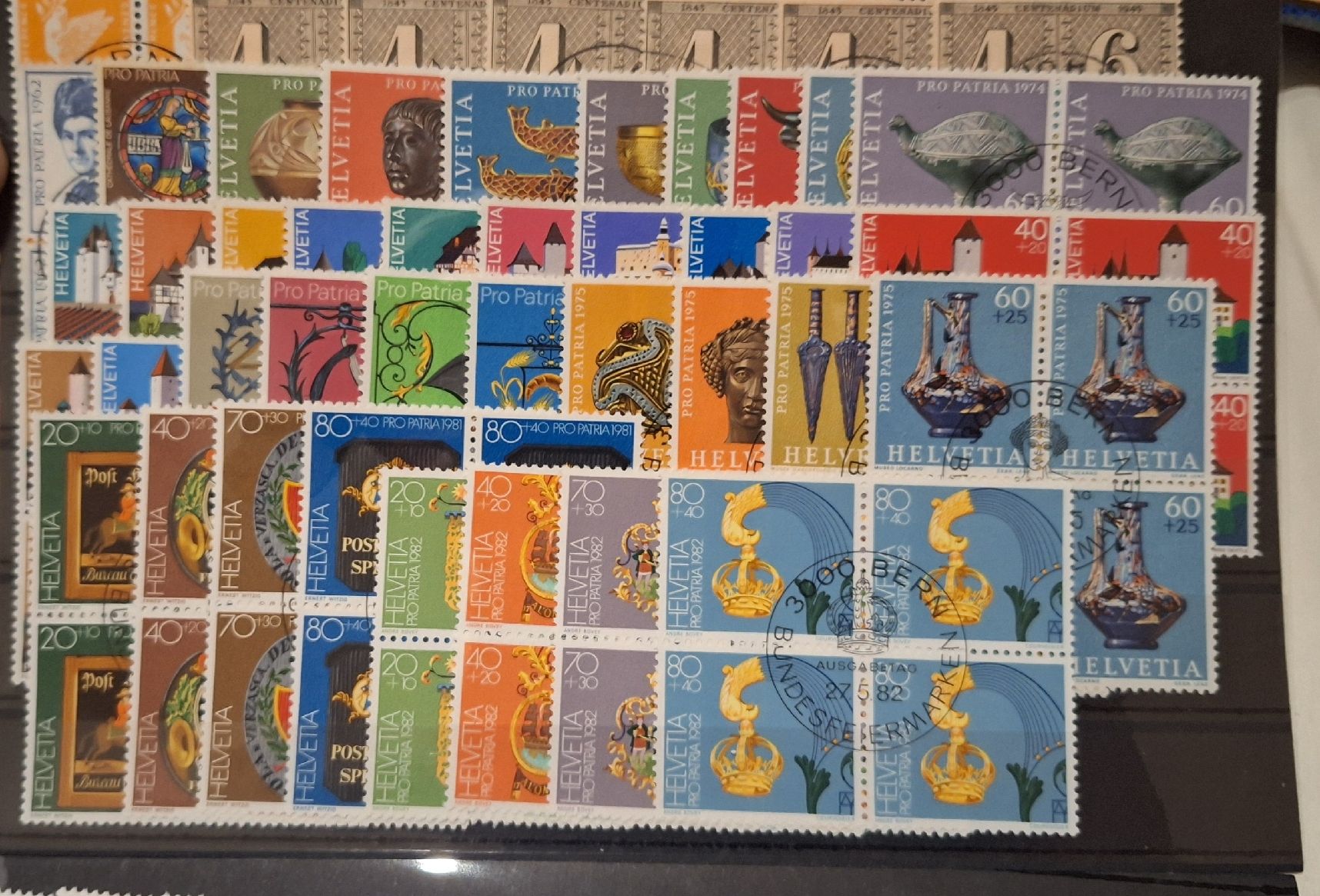 Alle Briefmarken: 4er Blocks Pro Patria  – Gebraucht aus Balgach von SIMEON27 2