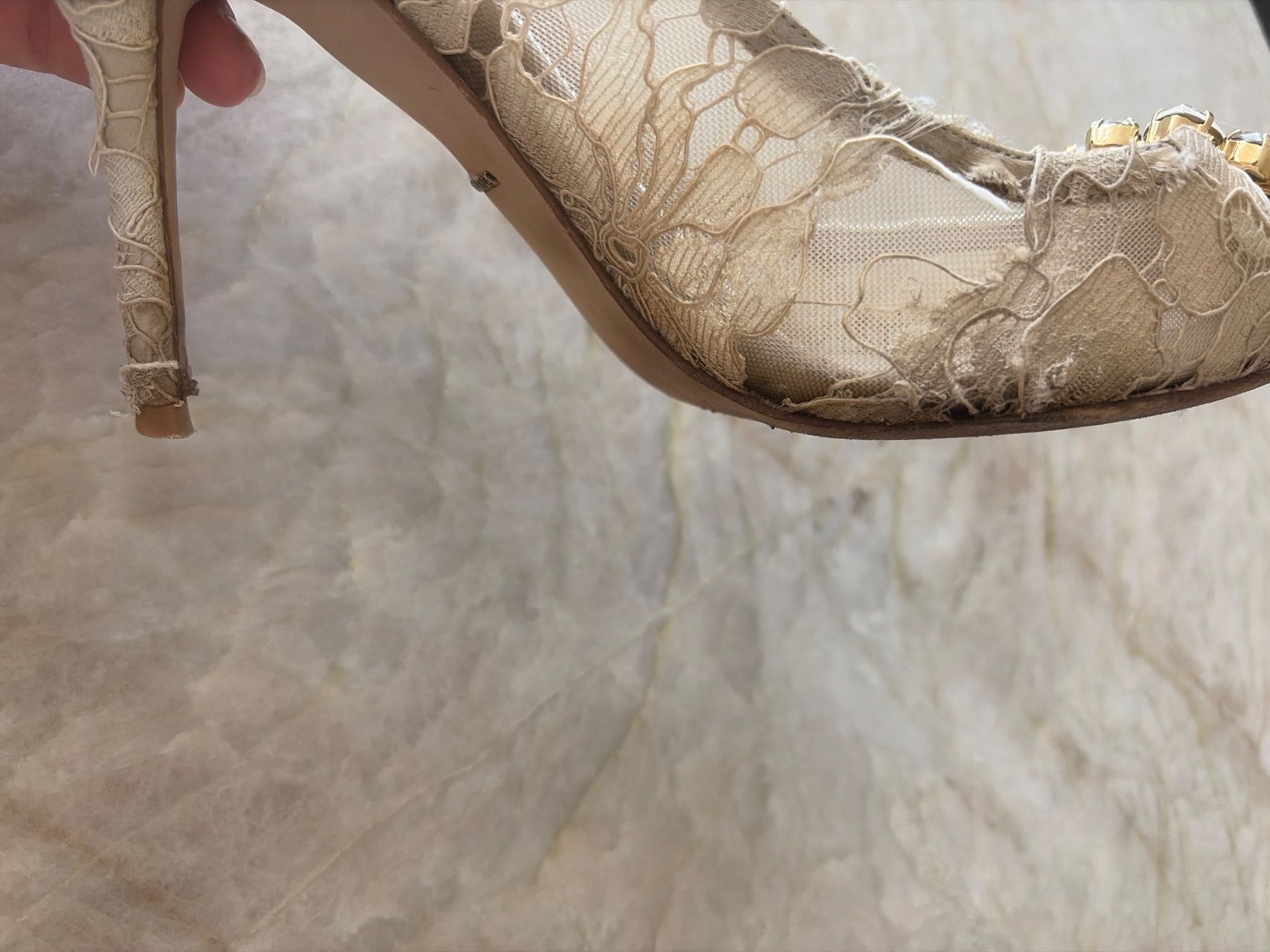 Dolce & Gabbana Damenschuhe: Dolce & Gabbana Spitzpumps  Gr. 41 Somme... – Gebraucht aus Herrliberg von SisiW 5
