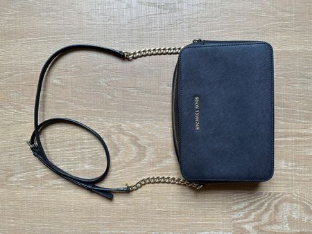 Michael Kors Crossbody Leder Tasche Schwarz
