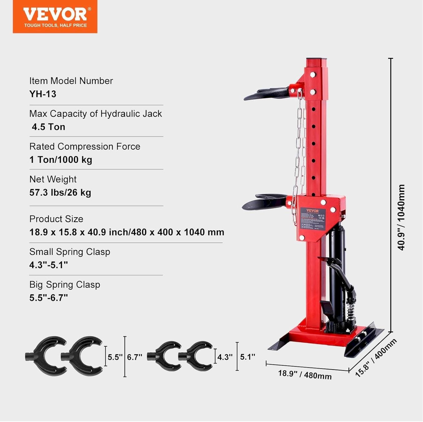 Tutti gli attrezzi: VEVOR Federspanner 4,5T – Nuovo e nell'imballaggio originale da Bottighofen venduto da zaap 2