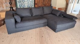 Sofa Canapé Angle Anthracite Comme Neuf (2020)