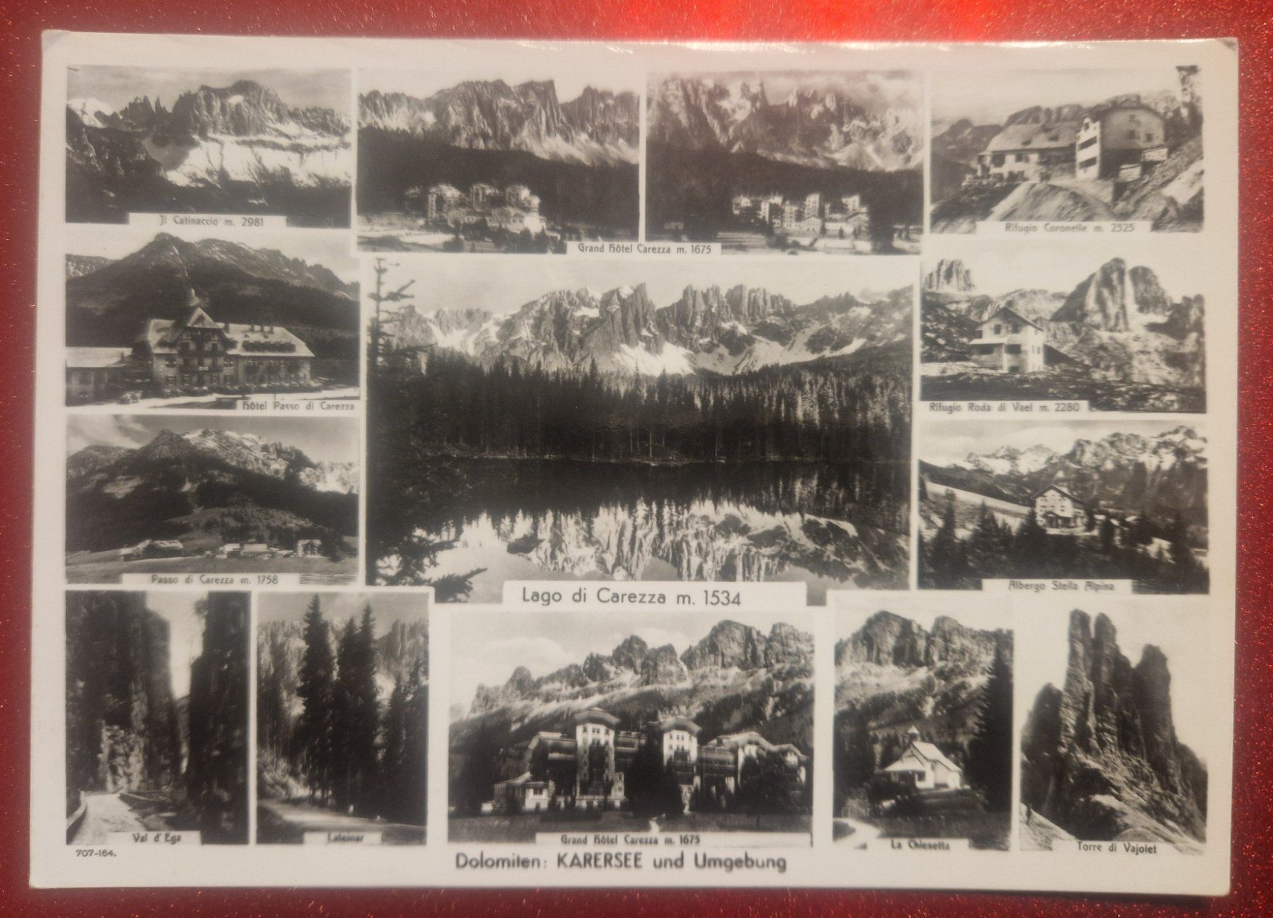 Cartoline postali: Dolomiten Karersee, neu top – Nuovo (secondo la descrizione) da Melchnau venduto da Fishel