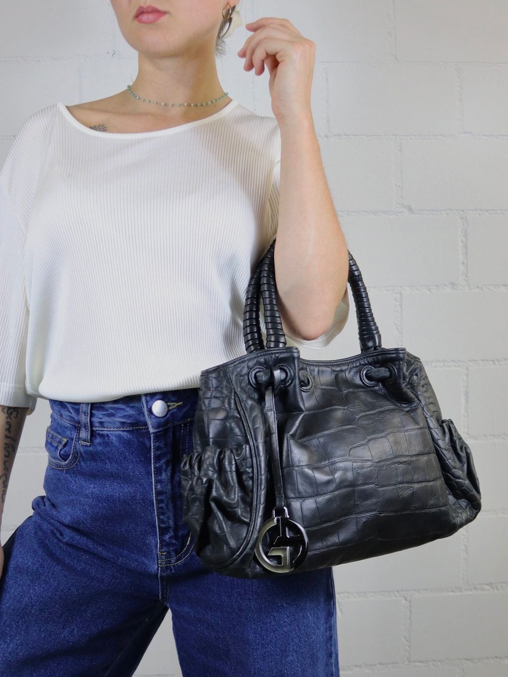 Armani Borse da donna: Vintage Giorgio Armani Ledertasche – Usato da Widnau venduto da flottifetze 2