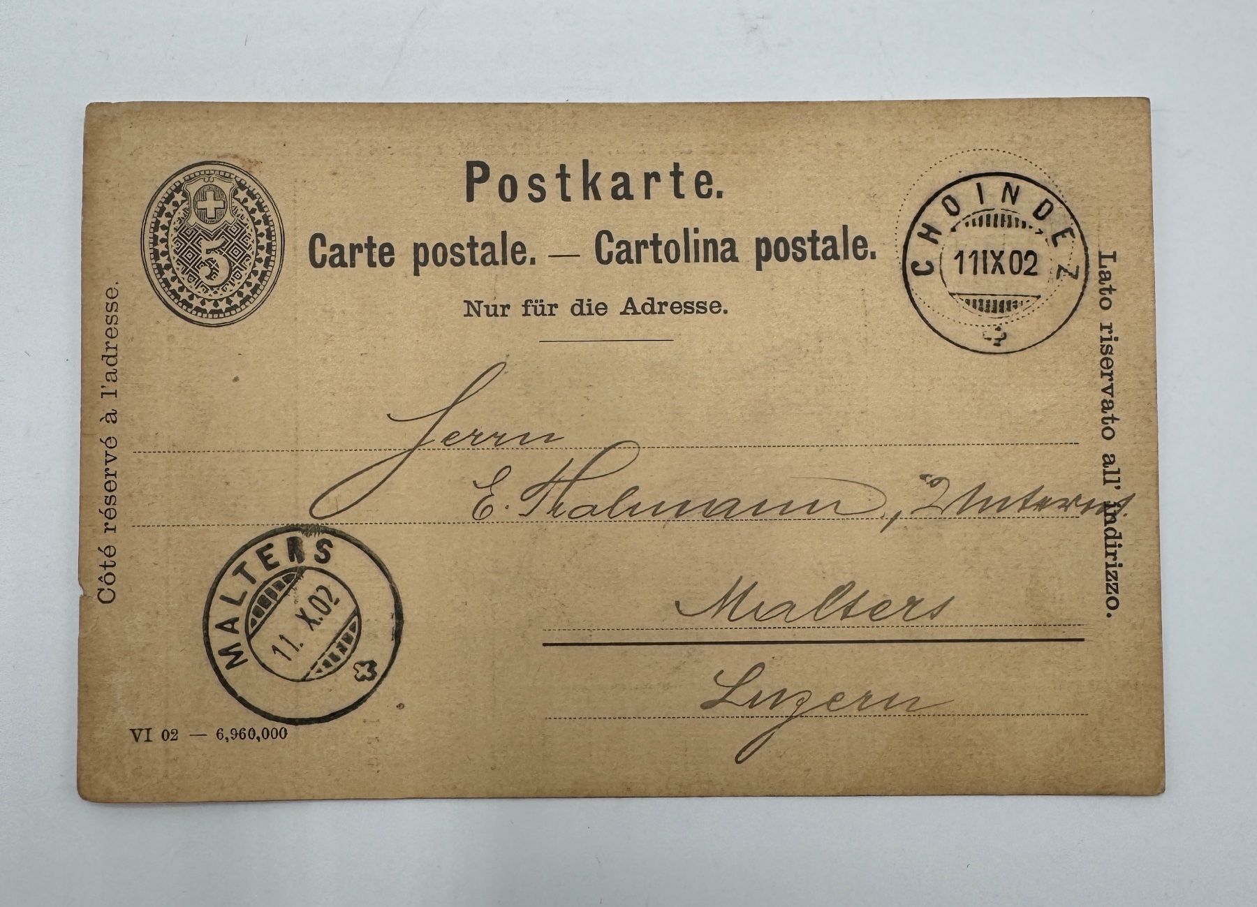 Buste & buste per spedizione: Alte Briefe und Postkarten, 4 Stück – Usato da Sachseln venduto da BONATI01 7