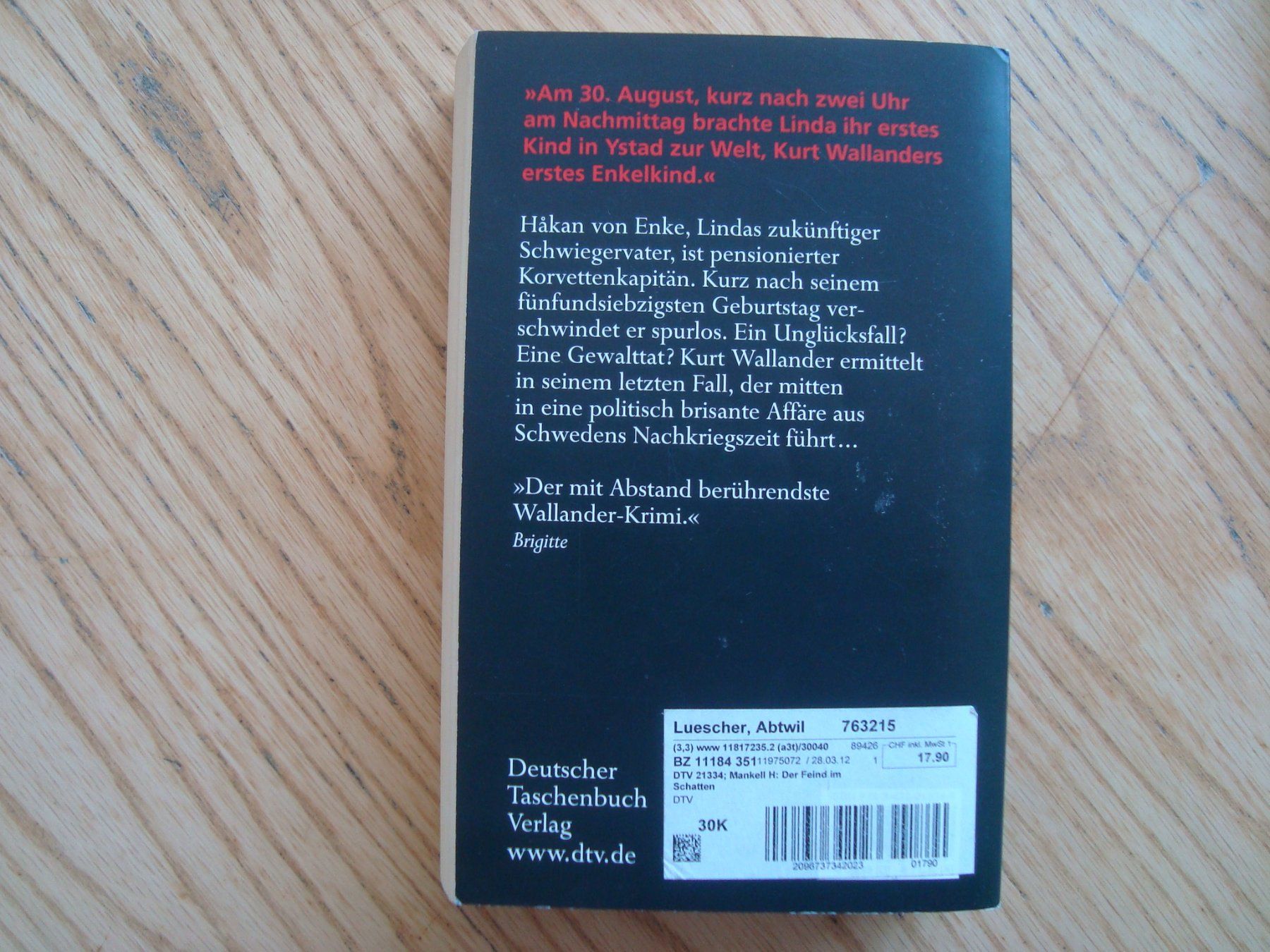 Bücher: Henning Mankell (3 Bücher) – Gebraucht aus Aesch LU von wysshan 2