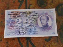 SUISSE  20  Francs  1974  (0468)  Billet