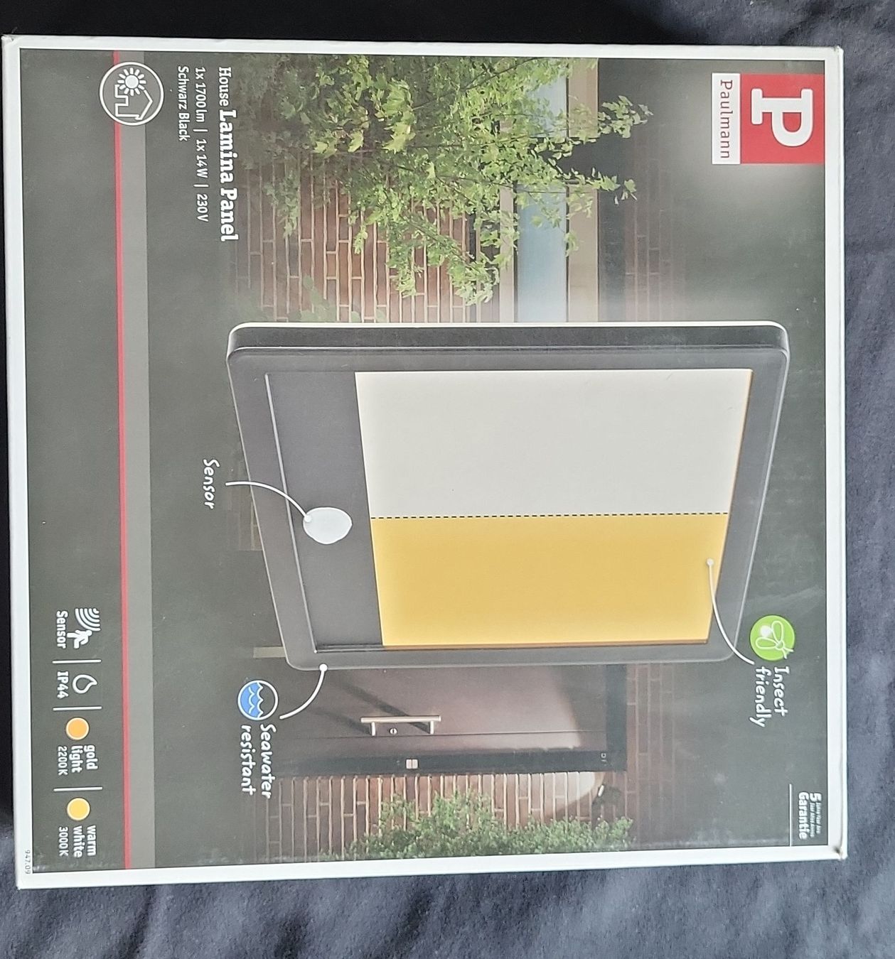 Paulmann Lampade: Plafoniera Lamina Panel Steinel - nuova – Nuovo e nell'imballaggio originale da Splügen venduto da man_9l5w