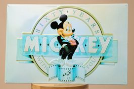 Micky Maus Blechschild "60 Years"