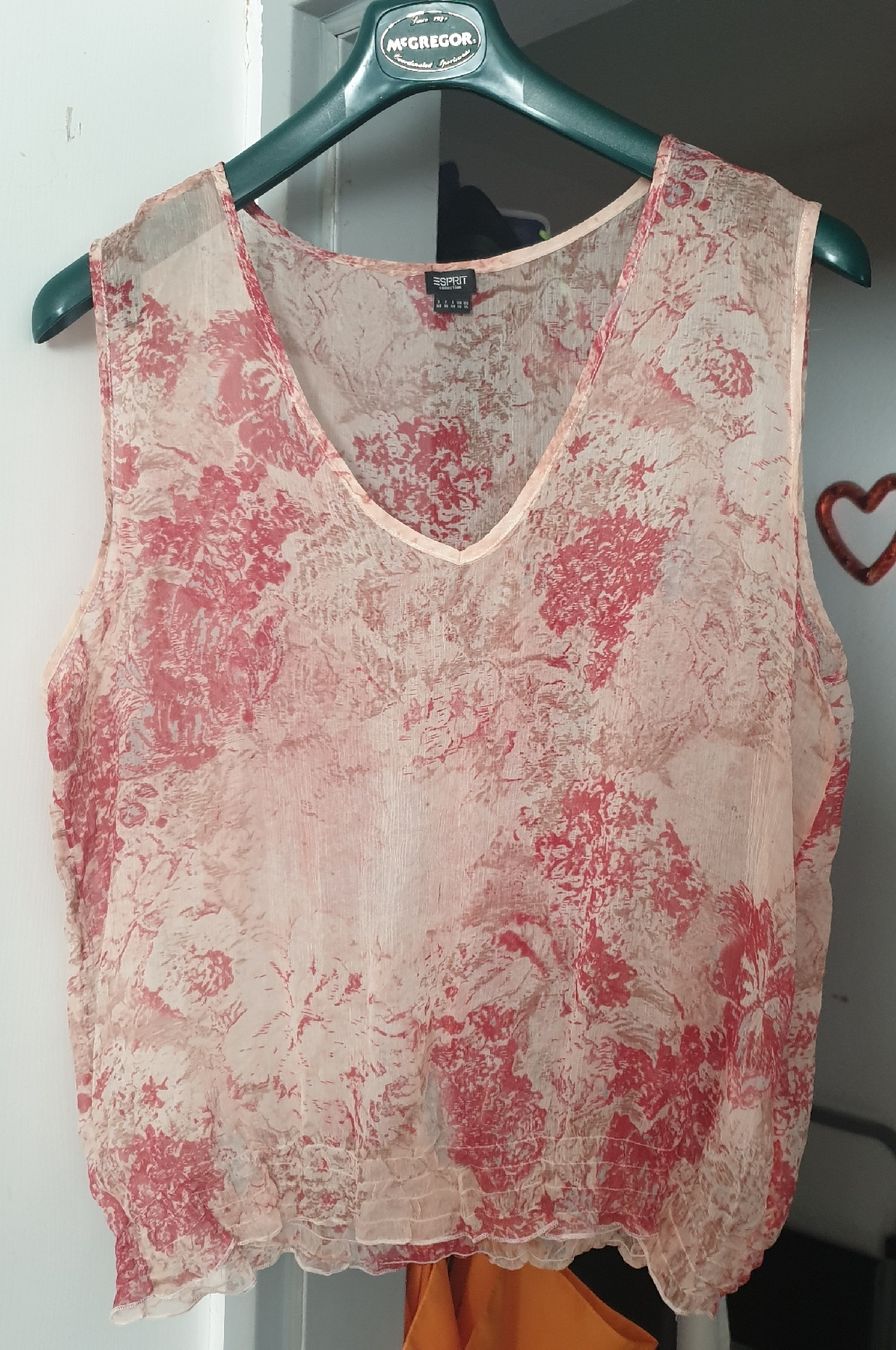 Esprit Camicette: Esprit Seidenshirt mit Schal Gr.44 – Nuovo (secondo la descrizione) da Frenkendorf venduto da Moon111 1