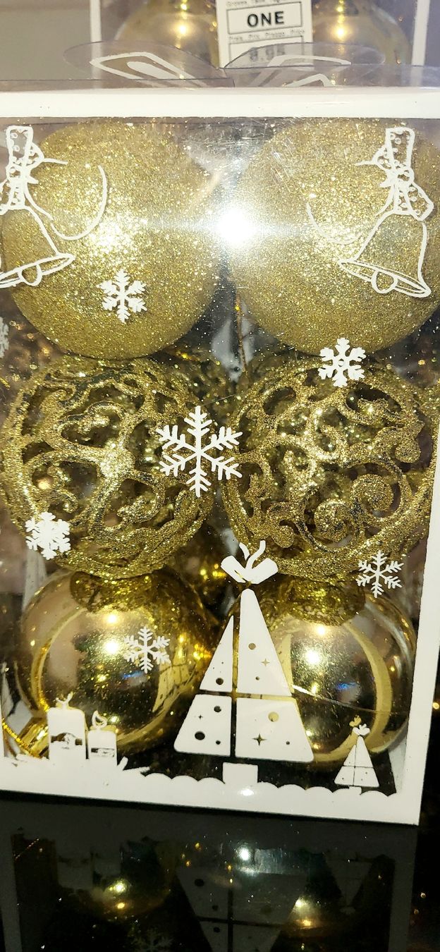 Toutes les décorations: Weihnachtskugeln in Gold / Glitzer 168 Kugeln/hänger – Neuf avec emballage d'origine à Riniken par Melanie910 1