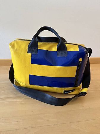 FREITAG Umhängetasche, Gelb/Blau