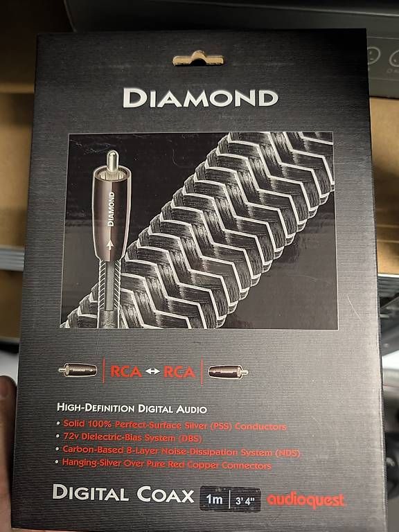 AudioQuest Cavi: Audioquest Diamond RCA digital Coax 1m – Usato da Rickenbach b. Wil venduto da StGrand