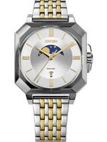 🇨🇭 Herrenuhr ®Jowissa Mondphase Stahl Gold 5 Bar NEU