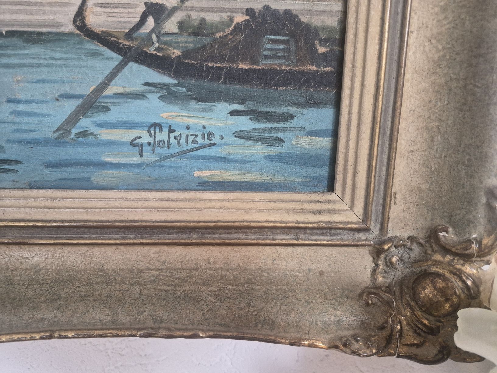 Dipinti: Oelgemälde Venedig G. Patrizio gerahmt  – Usato da Frauenfeld venduto da mel_2gqy 2