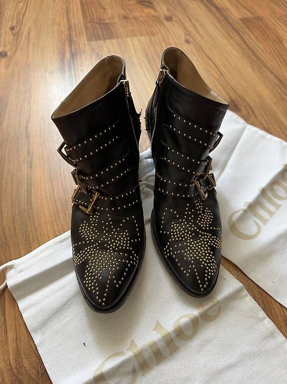 Chloé Scarpe da donna: Chloé Susanna Boots  Schwarz  Gr. 38 – Usato da Zürich venduto da My_little_boutique 1