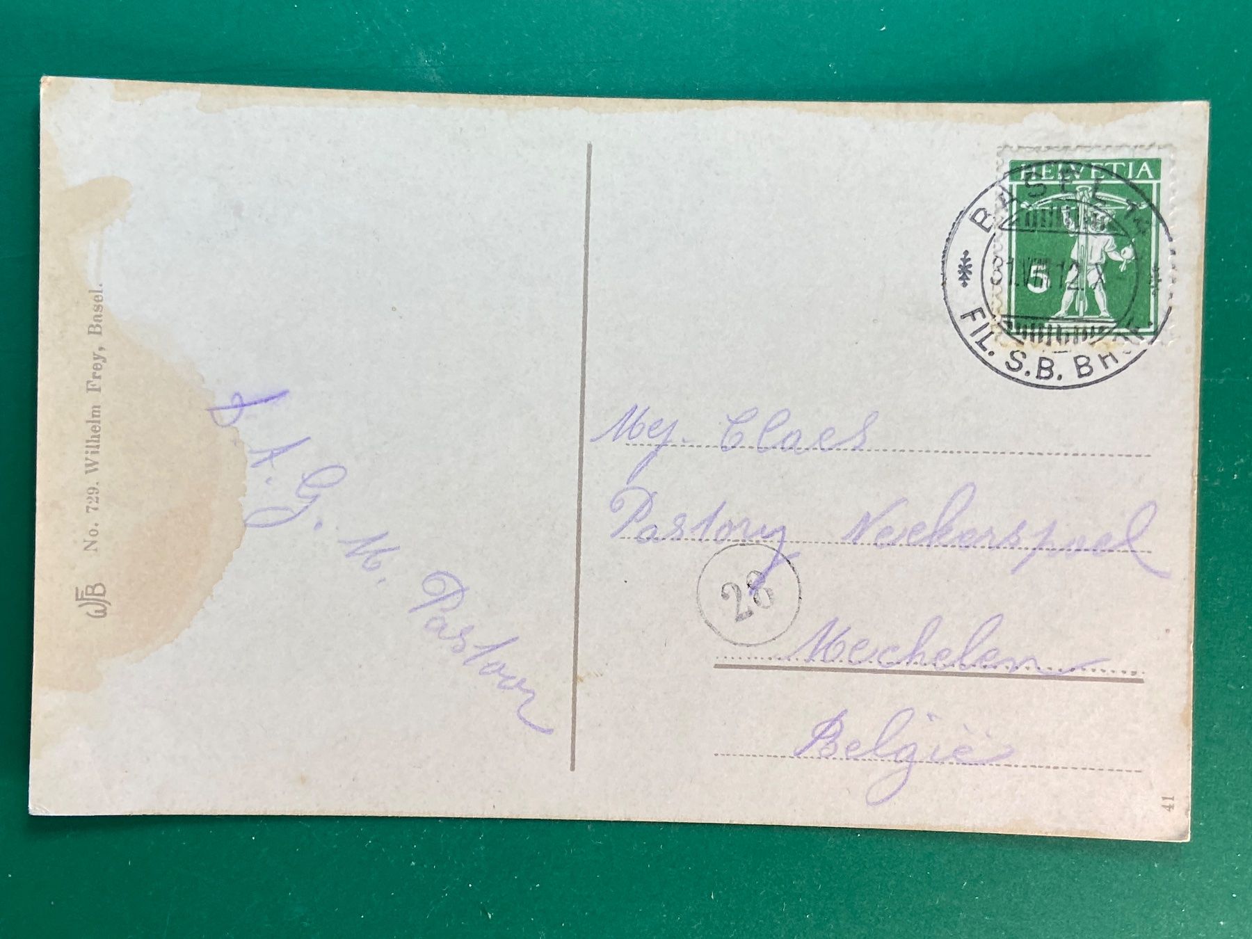 Cartoline postali: Basel - Mittlere Rheinbrücke – Usato da Steg VS venduto da _vinci_ 1
