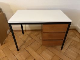 Midcentury Schreibtisch Metallgsetell und Holz