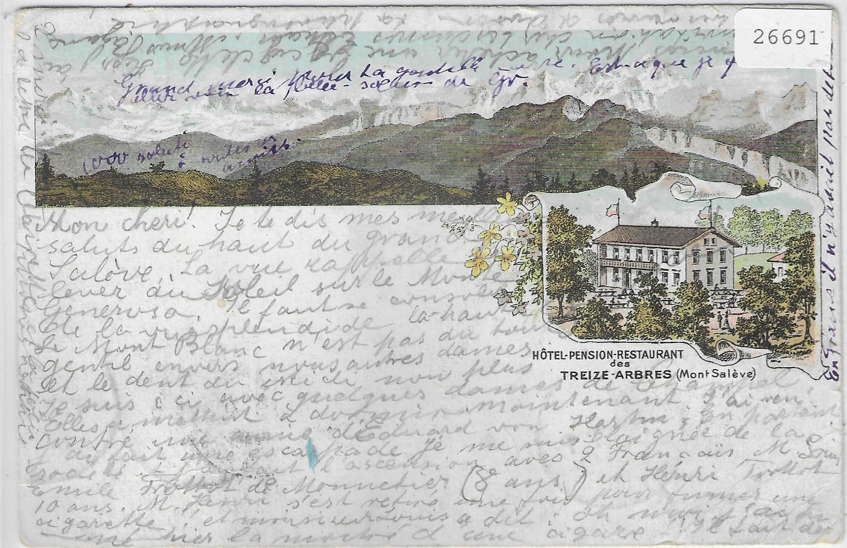 Ansichtskarten: Hotel-Restaurant des Treize-Arbres – Gebraucht aus Ettingen von Kartenplanet