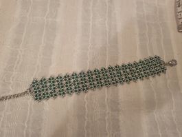 Handgemachte Armkette aus Glasperlen