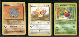 Vintage Pokémon Karte Jungle EN 1999 Lot of 3