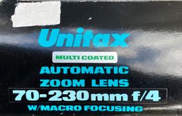 Zoom Objektiv Unitax 70 - 230 f/4